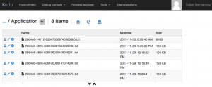 Logs applicatifs via Kudu